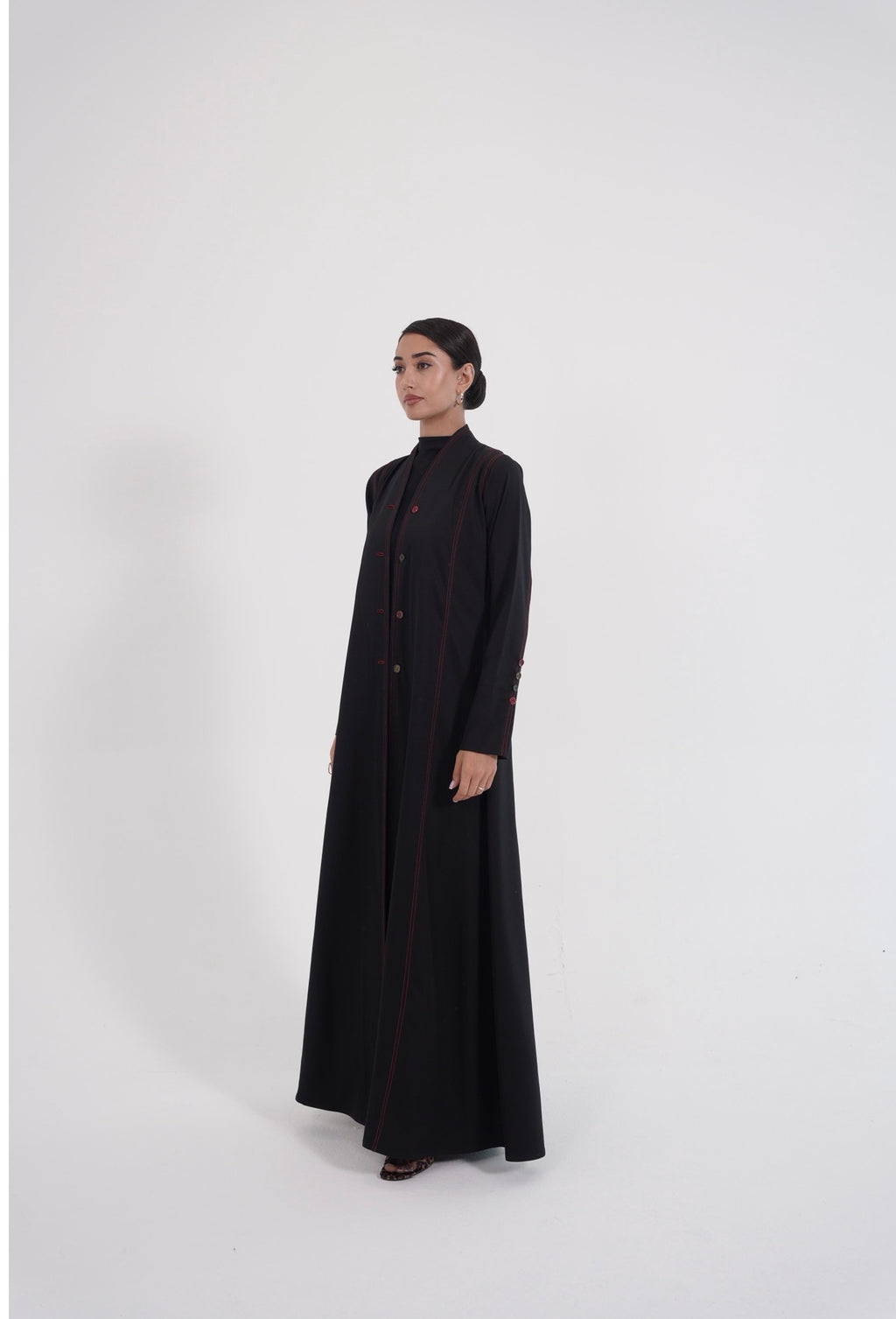 Crimson Essence Abaya