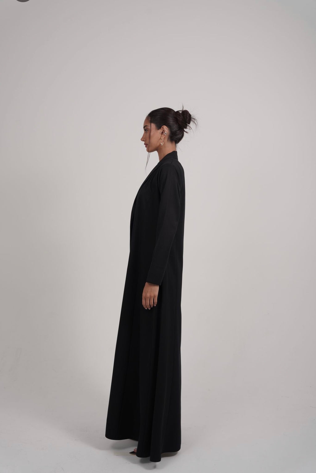 The Silver Bloom Abaya