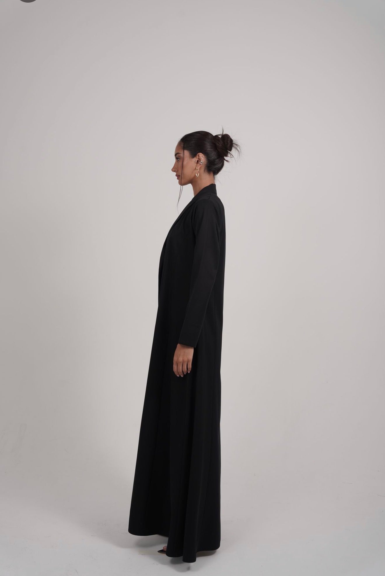 The Silver Bloom Abaya