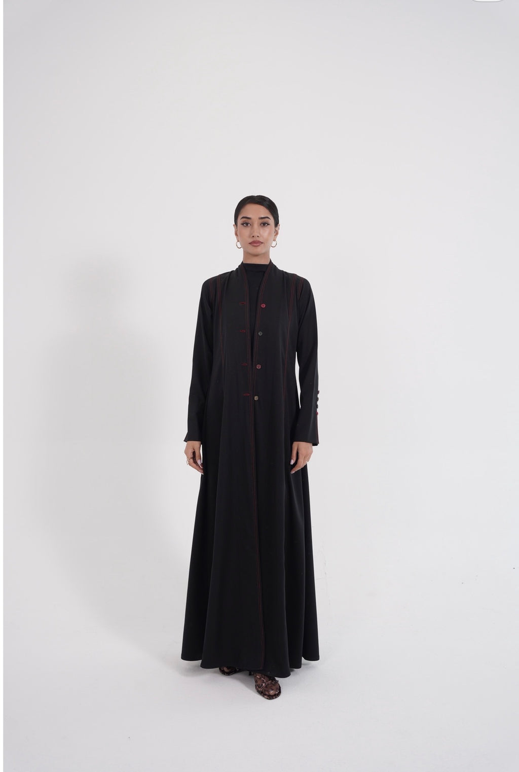 Crimson Essence Abaya