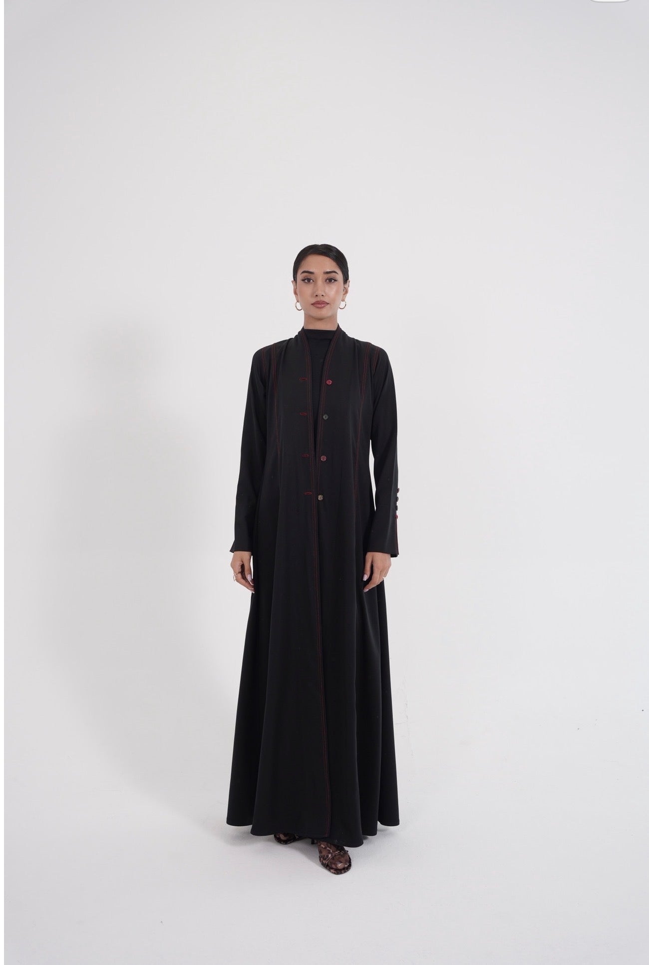 Crimson Essence Abaya