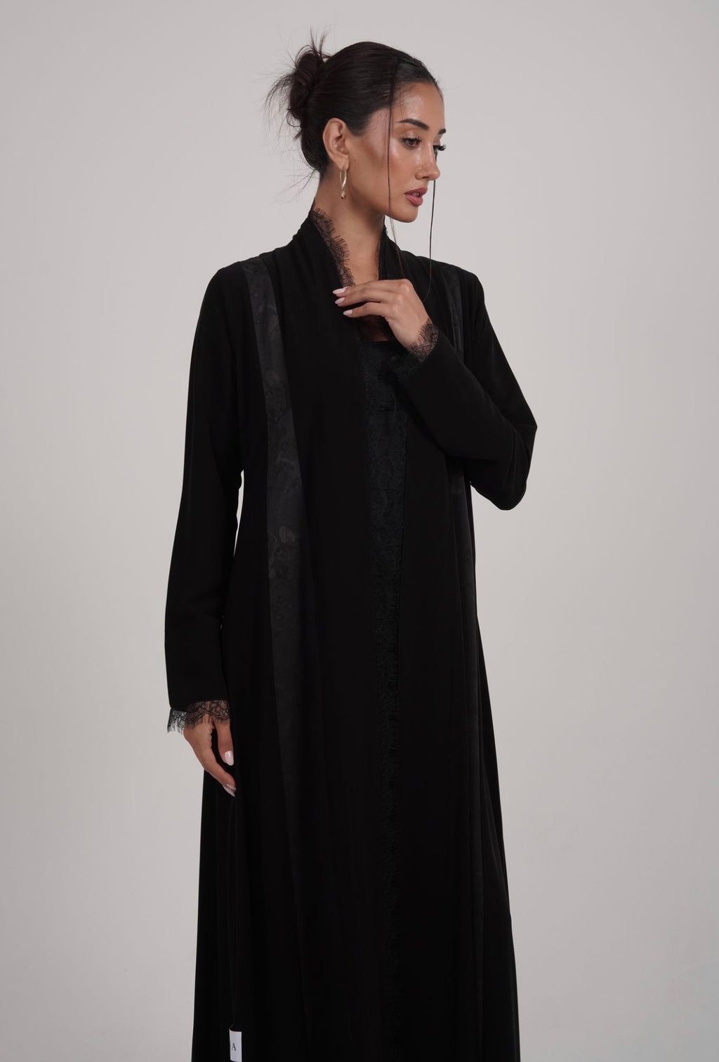 The Lace Veil Abaya