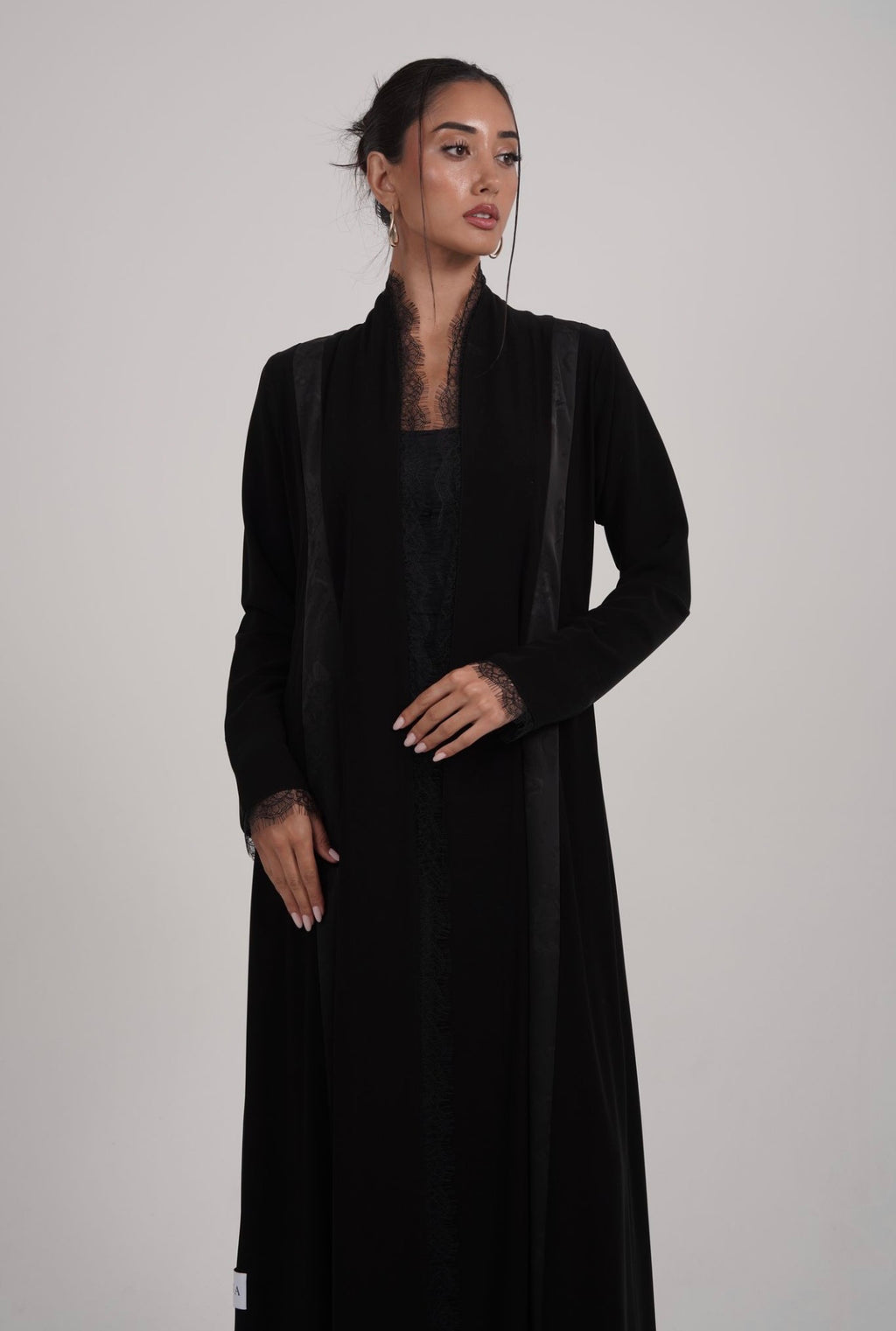 The Lace Veil Abaya