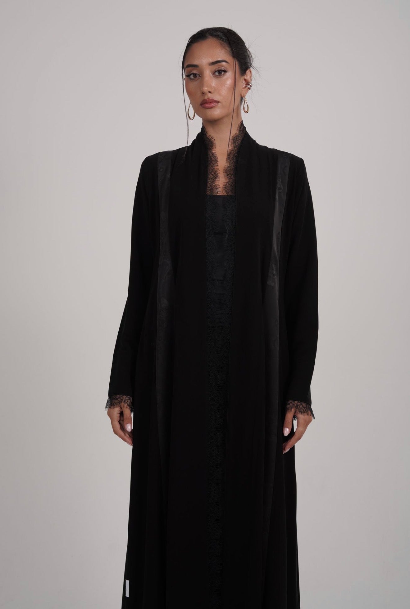 The Lace Veil Abaya