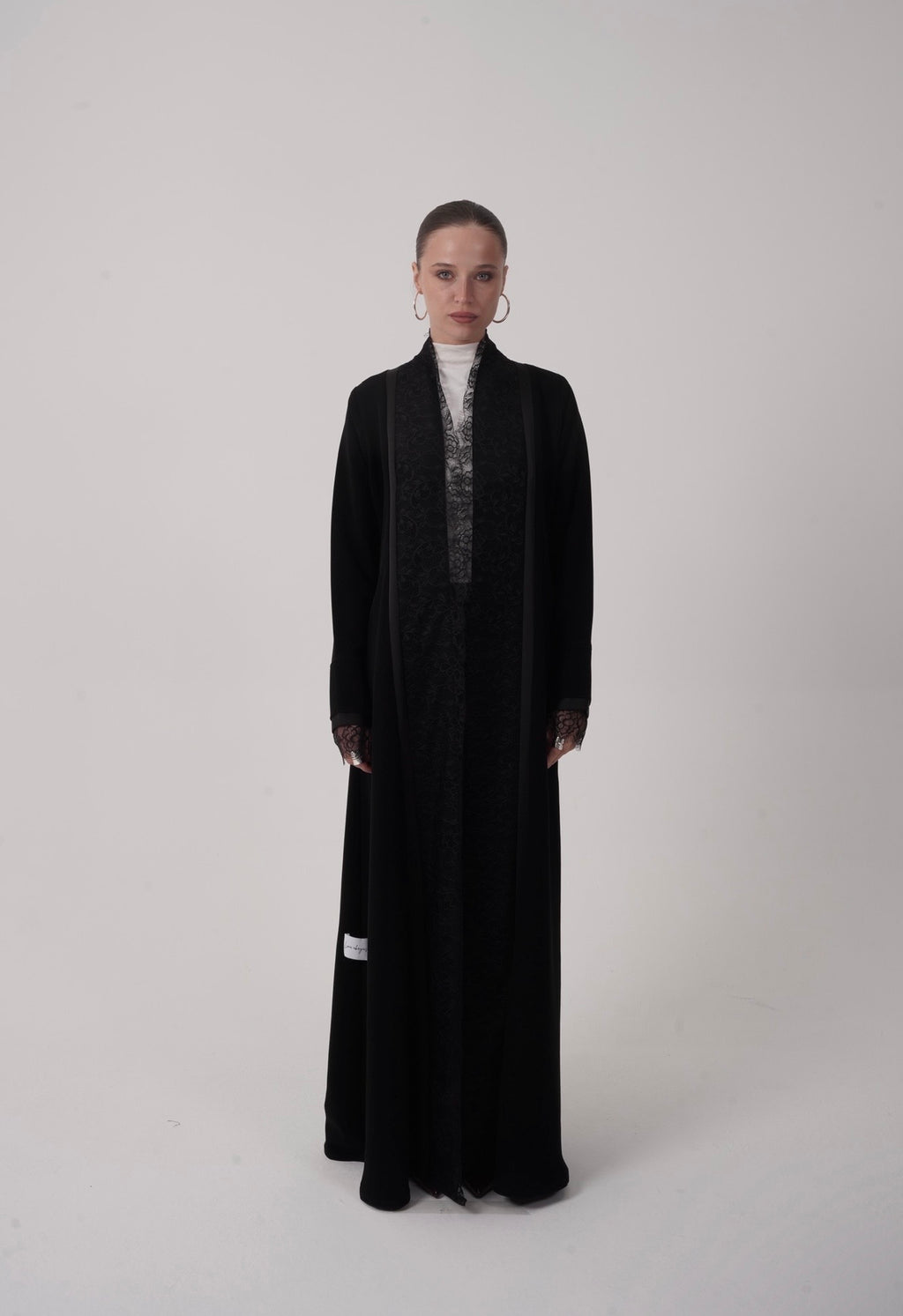 Lace Crepe Abaya