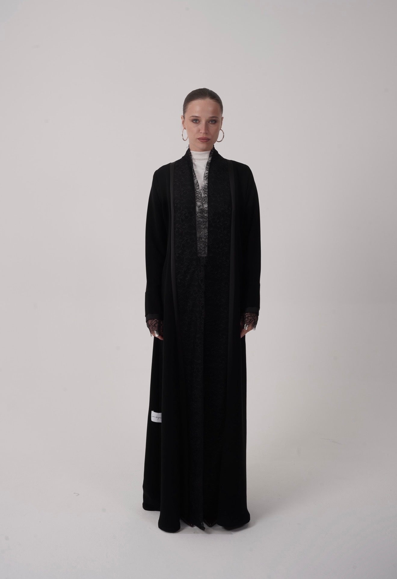 Lace Crepe Abaya