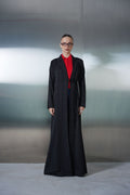 Mono Stripe Silk Abaya