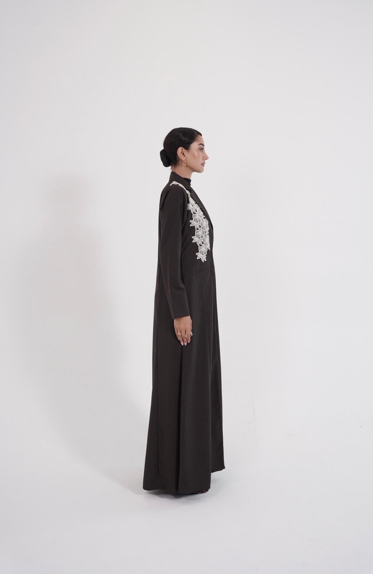 Ivory Blossom Abaya