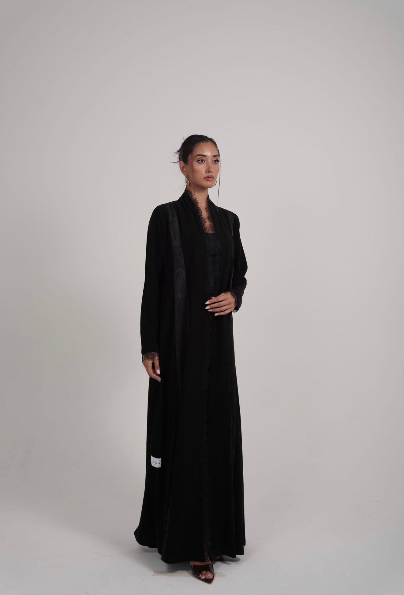 The Lace Veil Abaya