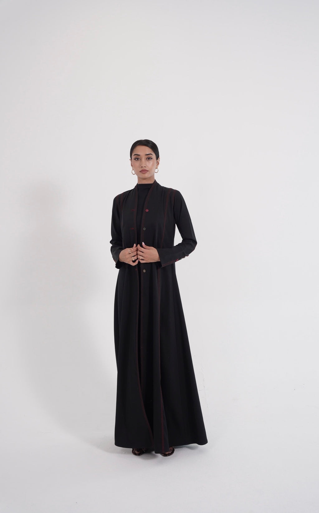 Crimson Essence Abaya