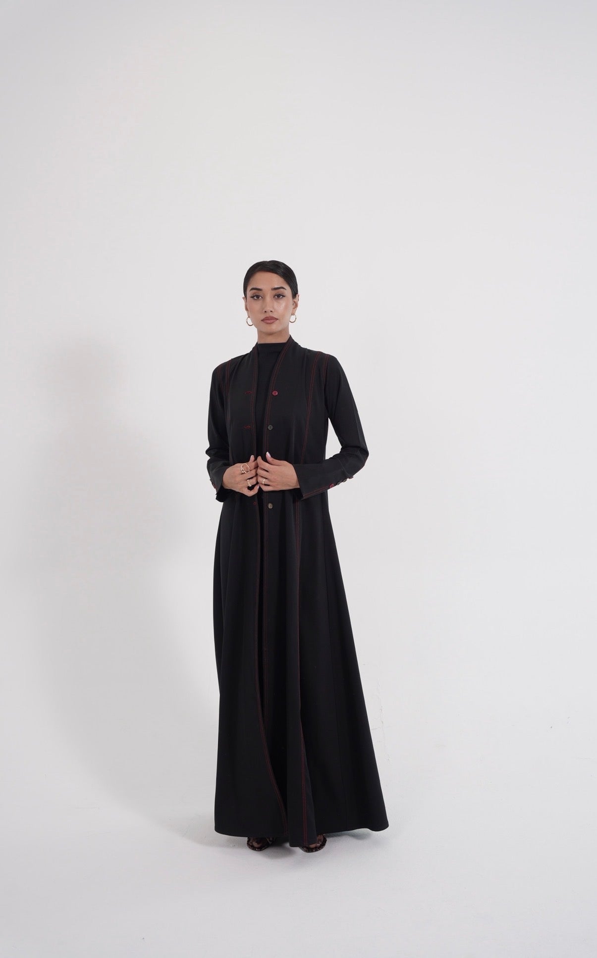 Crimson Essence Abaya