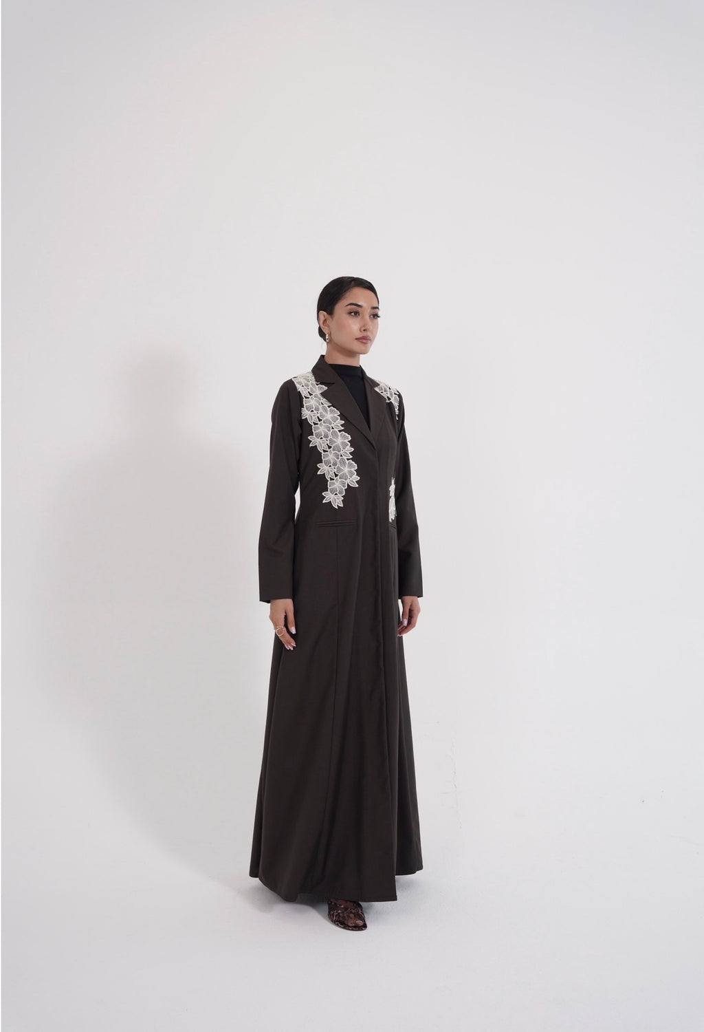 Ivory Blossom Abaya