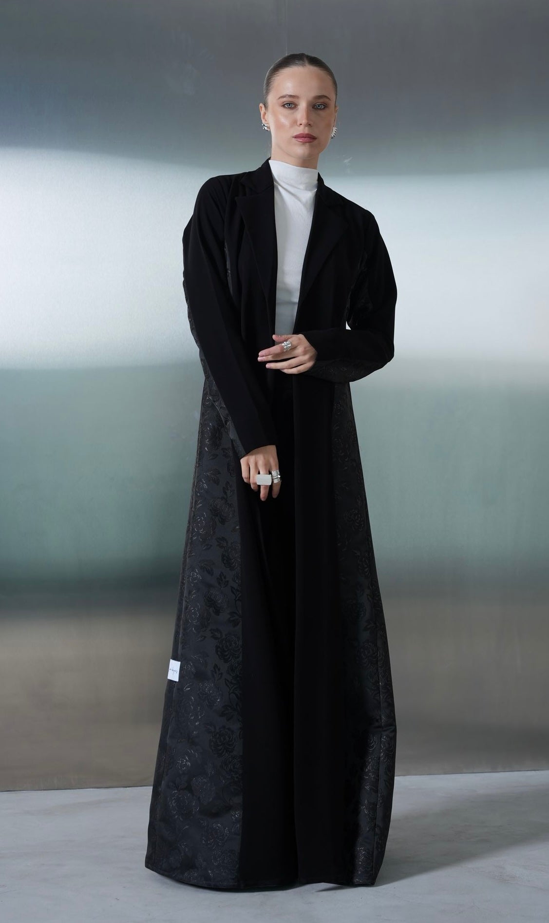 Midnight Contrast Abaya