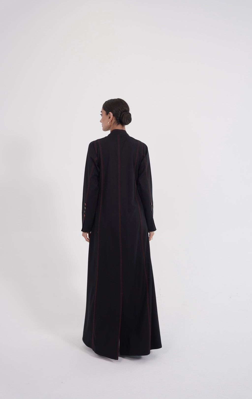 Crimson Essence Abaya