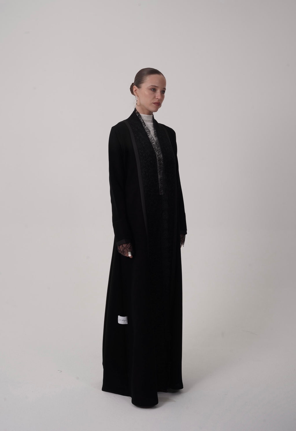 Lace Crepe Abaya