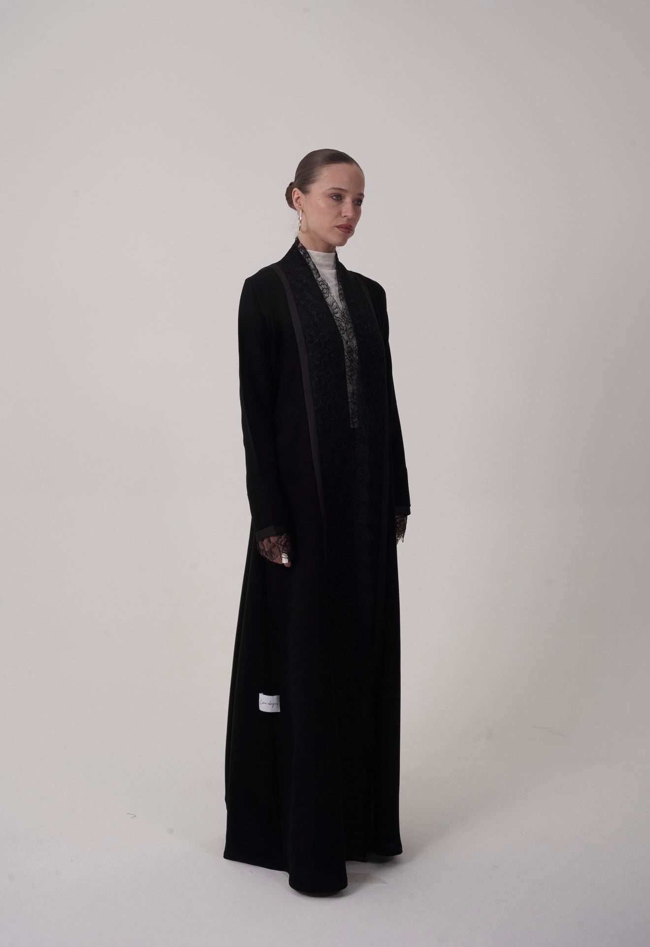 Lace Crepe Abaya