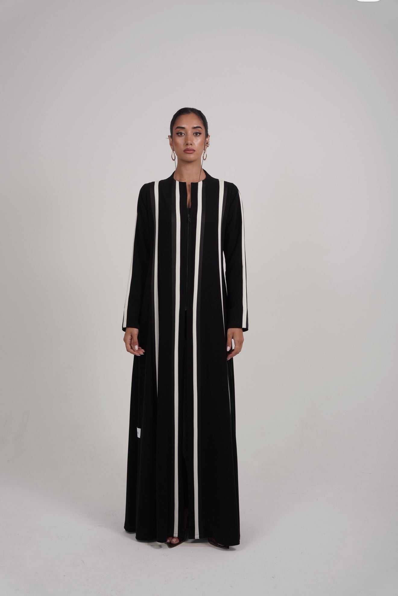 The Monochrome Line Abaya
