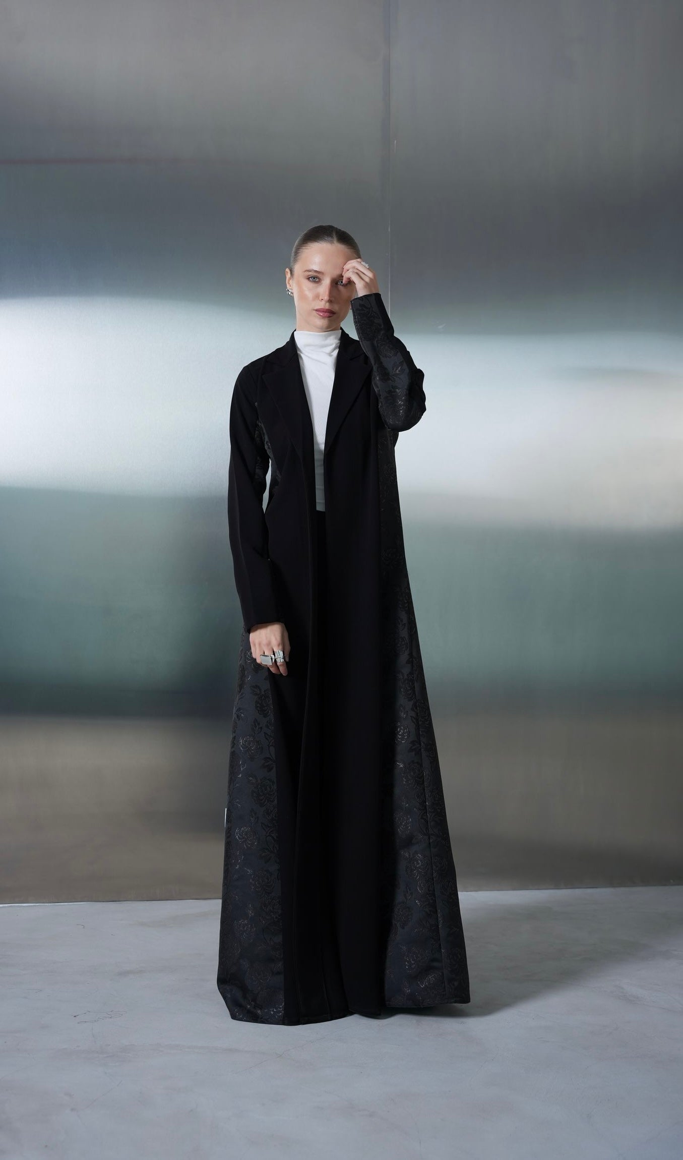 Midnight Contrast Abaya