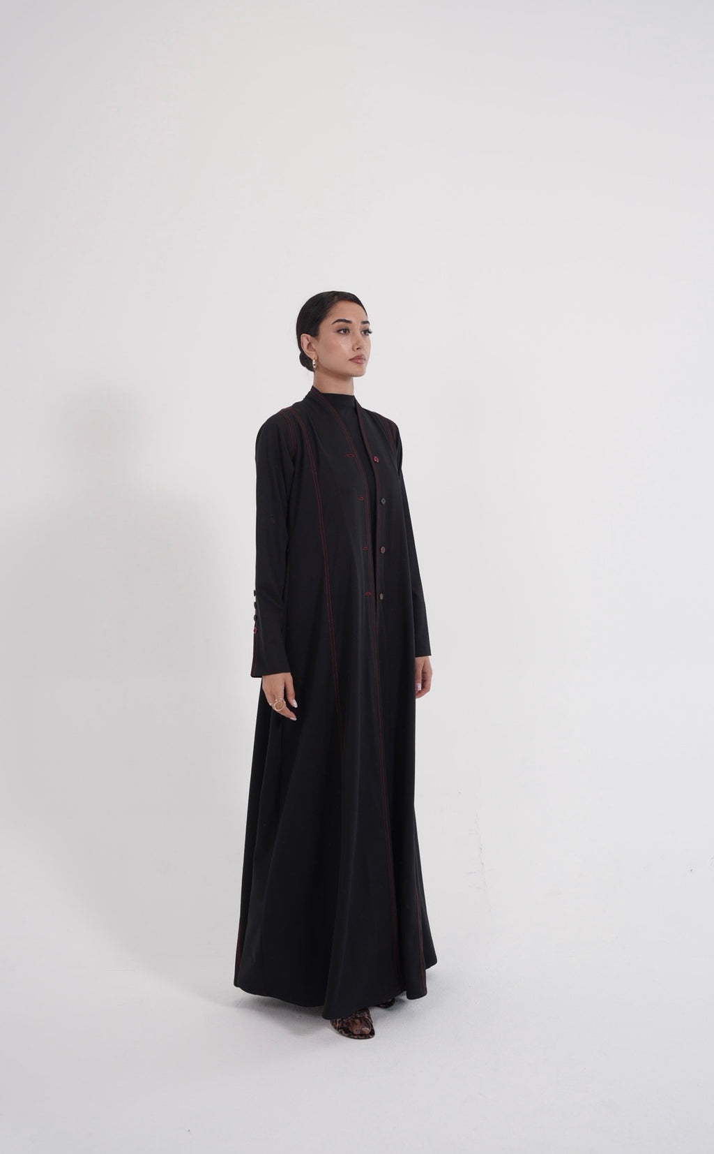 Crimson Essence Abaya