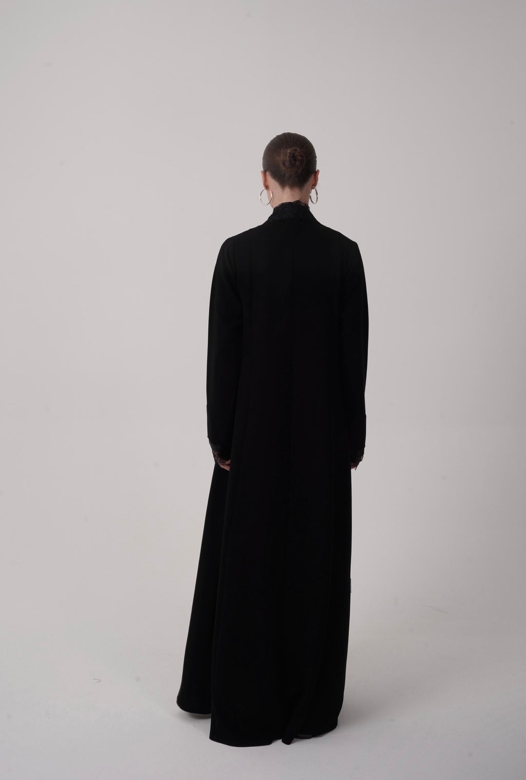 Lace Crepe Abaya
