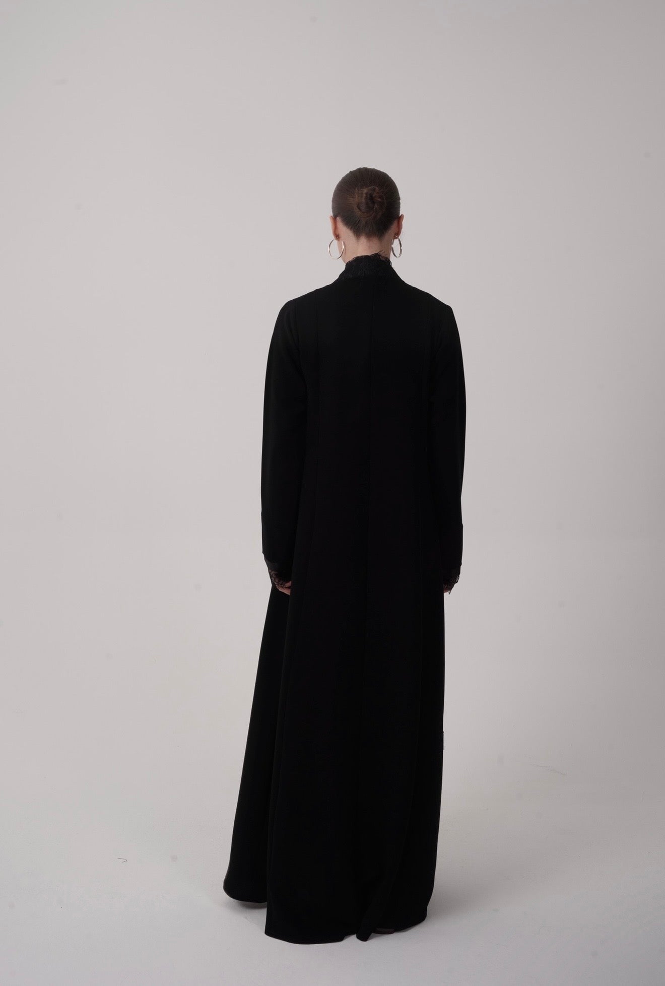Lace Crepe Abaya