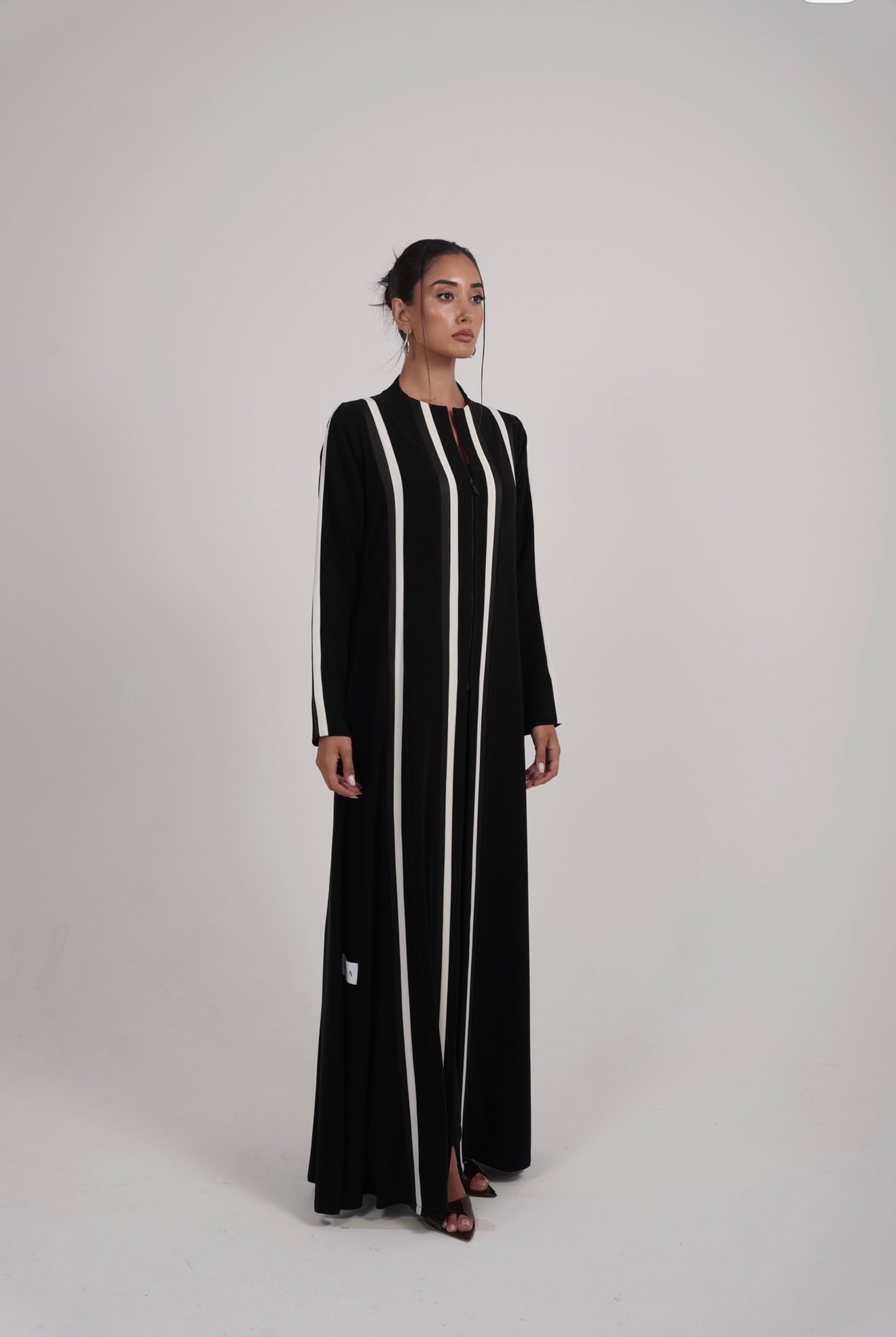 The Monochrome Line Abaya