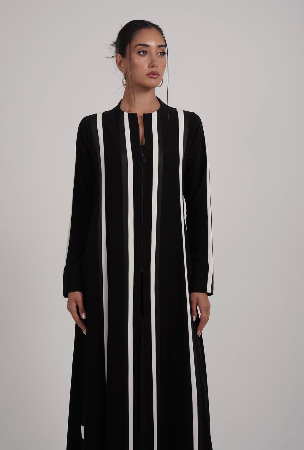 The Monochrome Line Abaya