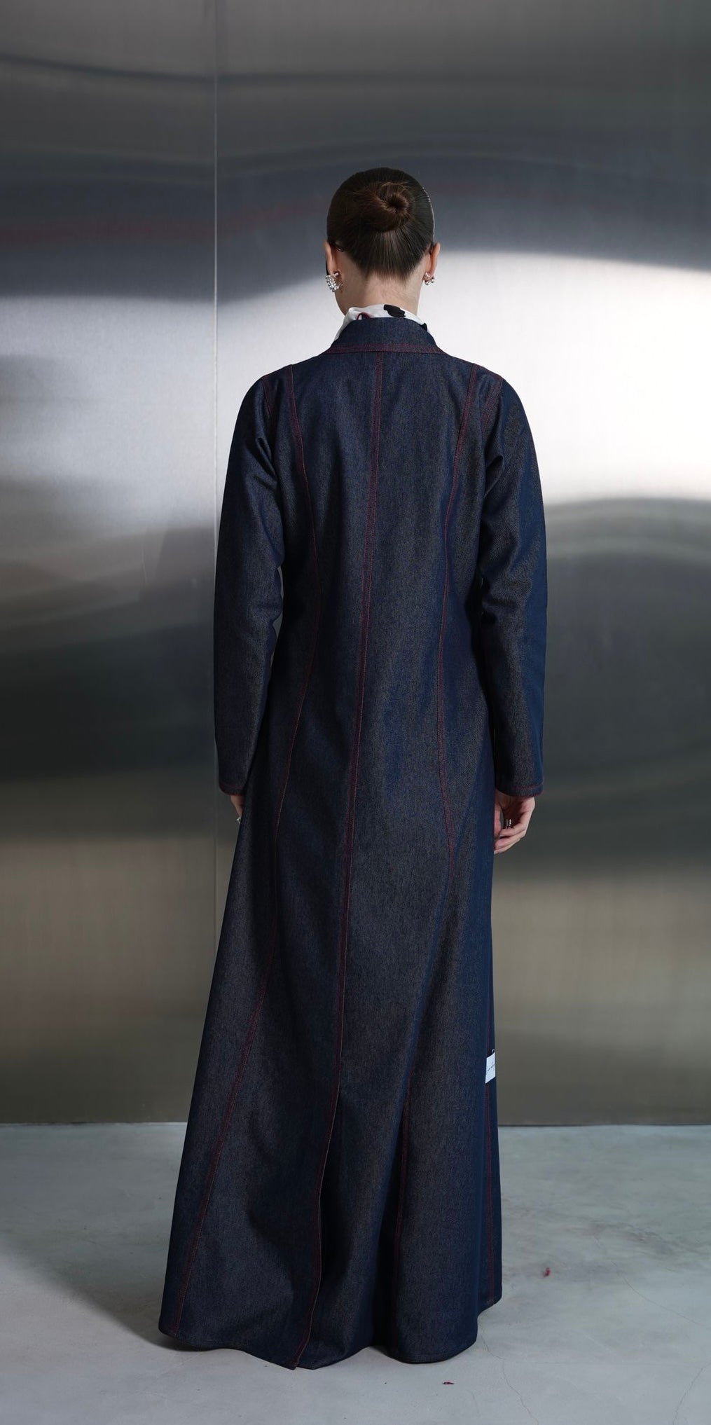 Indigo Tailored Denim Abaya