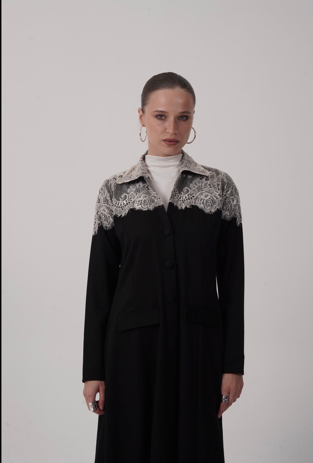Celeste Noir Abaya